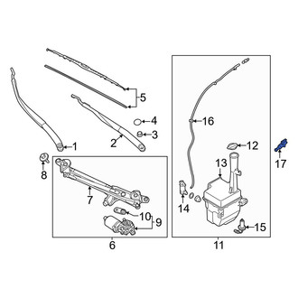 Kia OE - Front Windshield Washer Nozzle