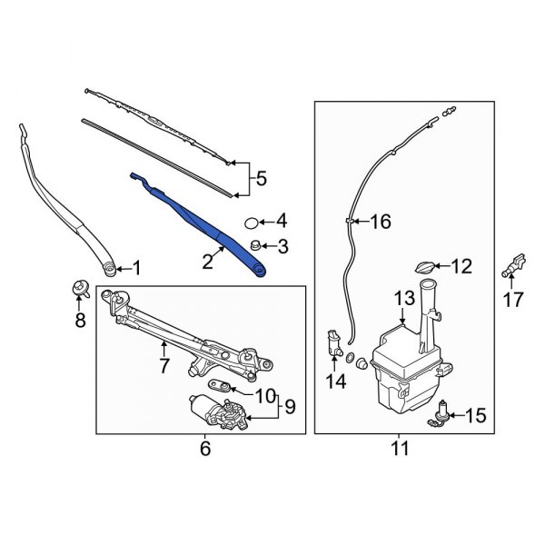 Windshield Wiper Arm