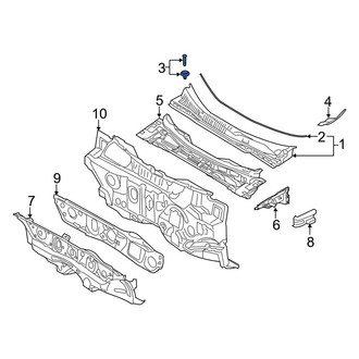 Kia OE - Cowl Cover Clip
