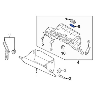 Kia OE - Front Glove Box Light Bulb