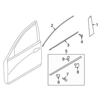 Kia OE - Front Door - Exterior Trim