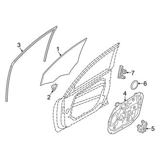 Kia OE - Front Door - Glass & Hardware
