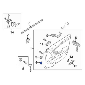 Kia OE - Lower Door Interior Trim Panel Retainer