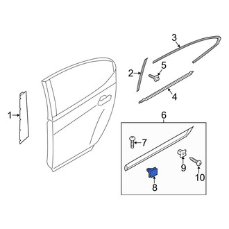 Kia OE - Door Molding Clip