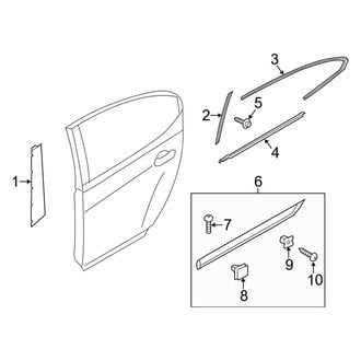 Kia OE - Rear Door - Exterior Trim
