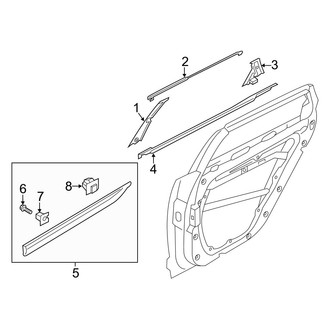 Kia OE - Rear Door - Exterior Trim