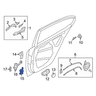 Kia OE - Rear Right Lower Door Hinge