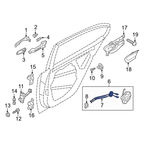 Door Latch Cable