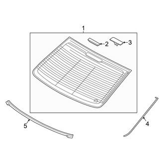 Kia OE - Back Glass - Glass