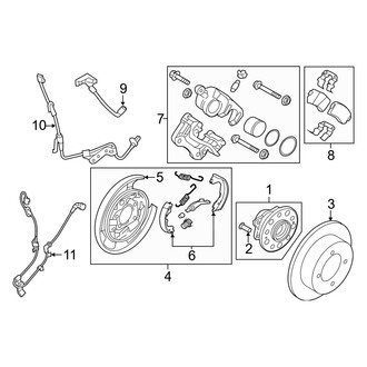 Kia OE - Rear Suspension - Brake Components