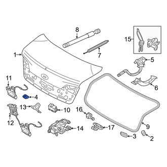 Kia OE - Rear Deck Lid Drain Plug