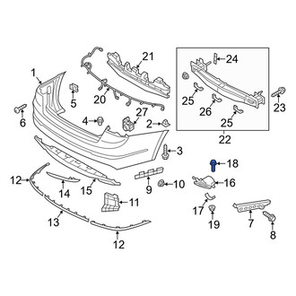 Kia OE - Bumper Cover Heat Shield Bolt