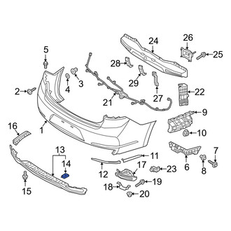 Kia OE - Lower Bumper Cover Nut
