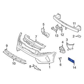 Kia OE - Front License Plate Bracket