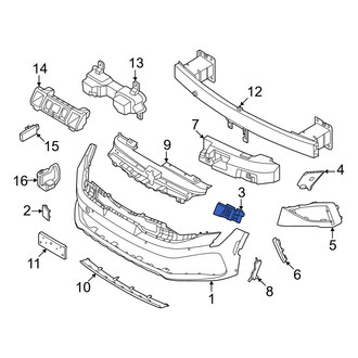 Kia OE - Front Left Inner Bumper Cover Bracket