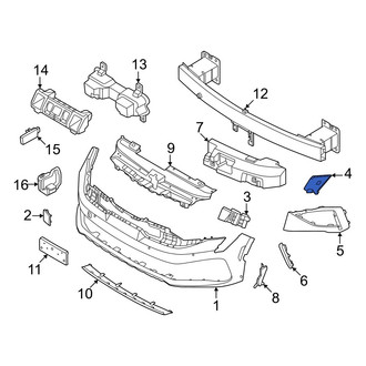 Kia OE - Front Left Outer Bumper Cover Bracket