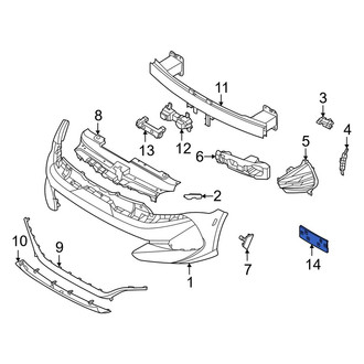 Kia OE - Front License Plate Bracket