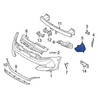 Kia OE - Front Left Lower Bumper Trim