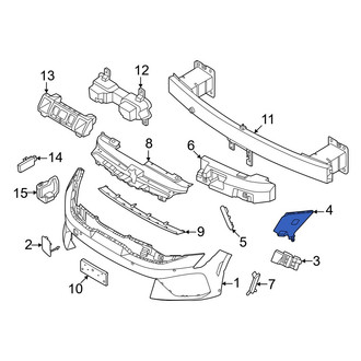 Kia OE - Front Right Outer Bumper Cover Bracket