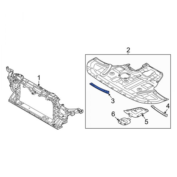 Radiator Support Air Deflector