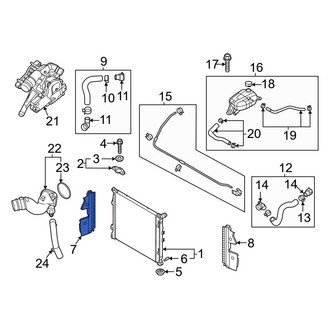 Kia OE - Front Right Radiator Support Baffle
