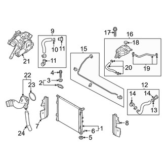 Kia OE - Cooling - Radiator & Components (1.6L)