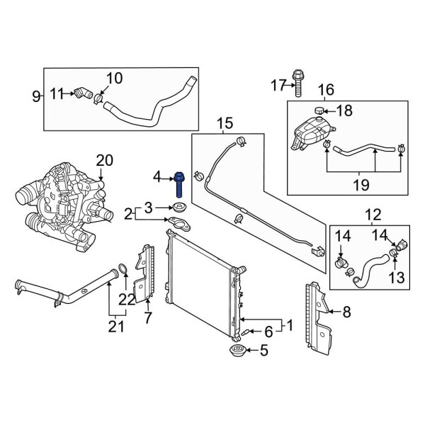 Radiator Mount Bolt