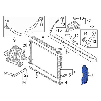 Kia OE - Front Left Radiator Support Baffle