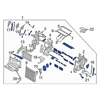 Kia OE - HVAC Unit Case Assembly