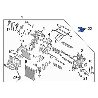 Kia OE - Front Left Lower Instrument Panel Air Duct