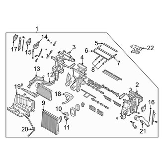 Kia OE - Air Conditioner & Heater - Evaporator & Heater Components