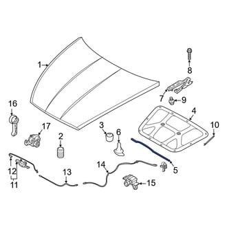Kia OE - Front Hood Seal