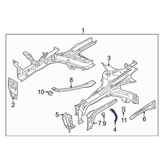 Kia OE - Front Left Upper Fender Bracket