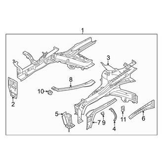 Kia OE - Fender - Structural Components & Rails