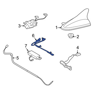 Kia OE - Rear Antenna Cable