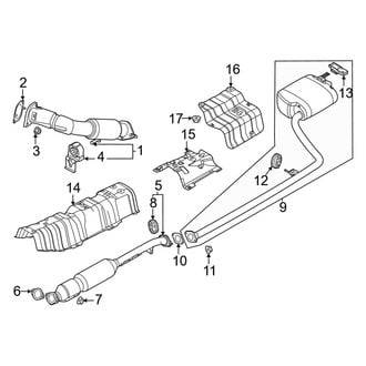 Kia OE - Exhaust System - Exhaust Components (1.6L)