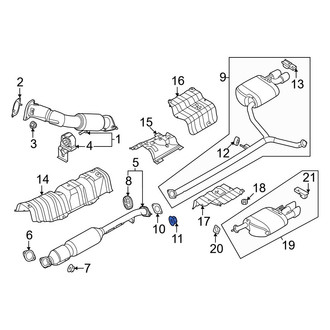 Kia OE - Rear Exhaust Pipe Nut