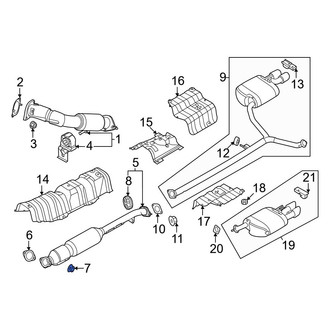 Kia OE - Center Exhaust Pipe Nut