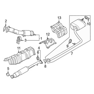 Kia OE - Exhaust System - Exhaust Components (FWD 7 Engine VIN Character)
