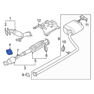 Kia OE - Center Exhaust Muffler Gasket