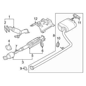 Kia OE - Exhaust System - Exhaust Components (AWD)