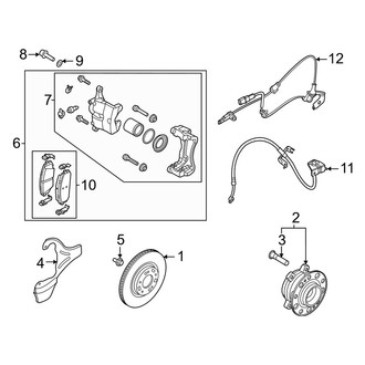 Kia OE - Front Suspension - Brake Components