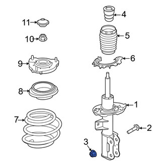 Kia OE - Lower Outer Suspension Control Arm Nut