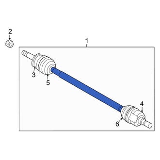 Kia OE - Front Left CV Axle Assembly