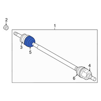 Kia OE - Front Left Inner CV Joint Boot Kit