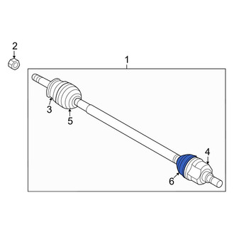 Kia OE - Front Left Outer CV Joint Boot Kit