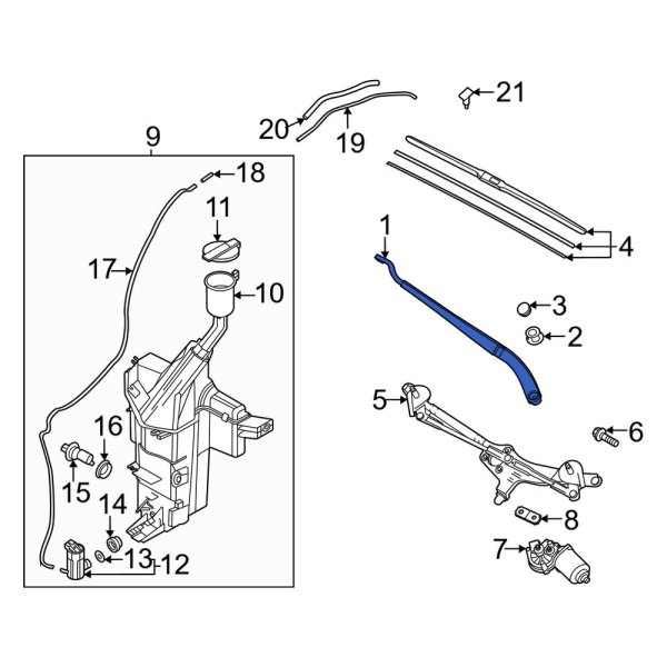 Windshield Wiper Arm