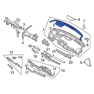 Kia OE - Upper Instrument Panel Cover