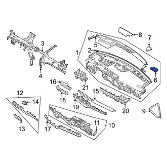 Kia OE - Left Dashboard Air Vent Trim