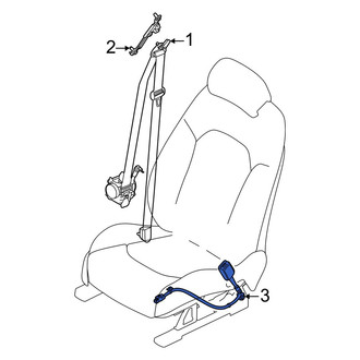 Kia OE - Front Seat Belt Receptacle